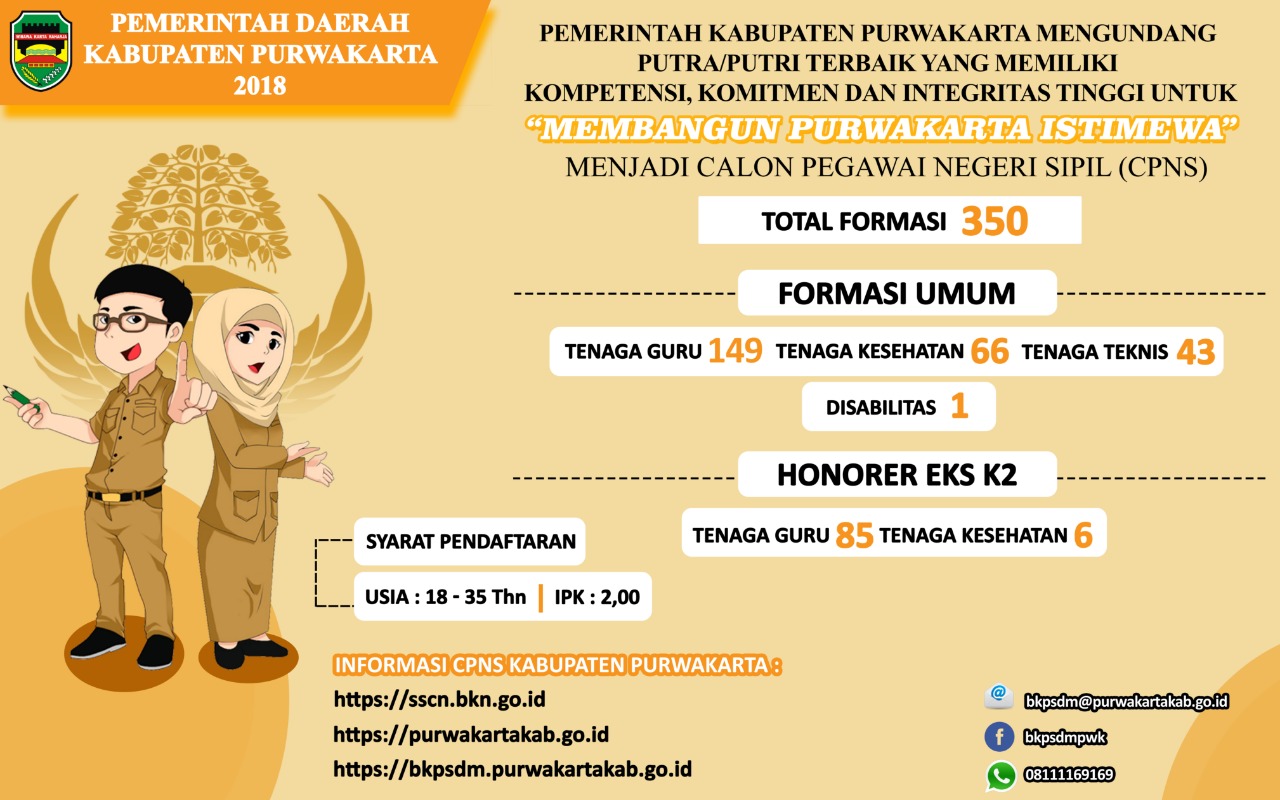 Pengumuman Seleksi Cpns Kabupaten Purwakarta Tahun 2018
