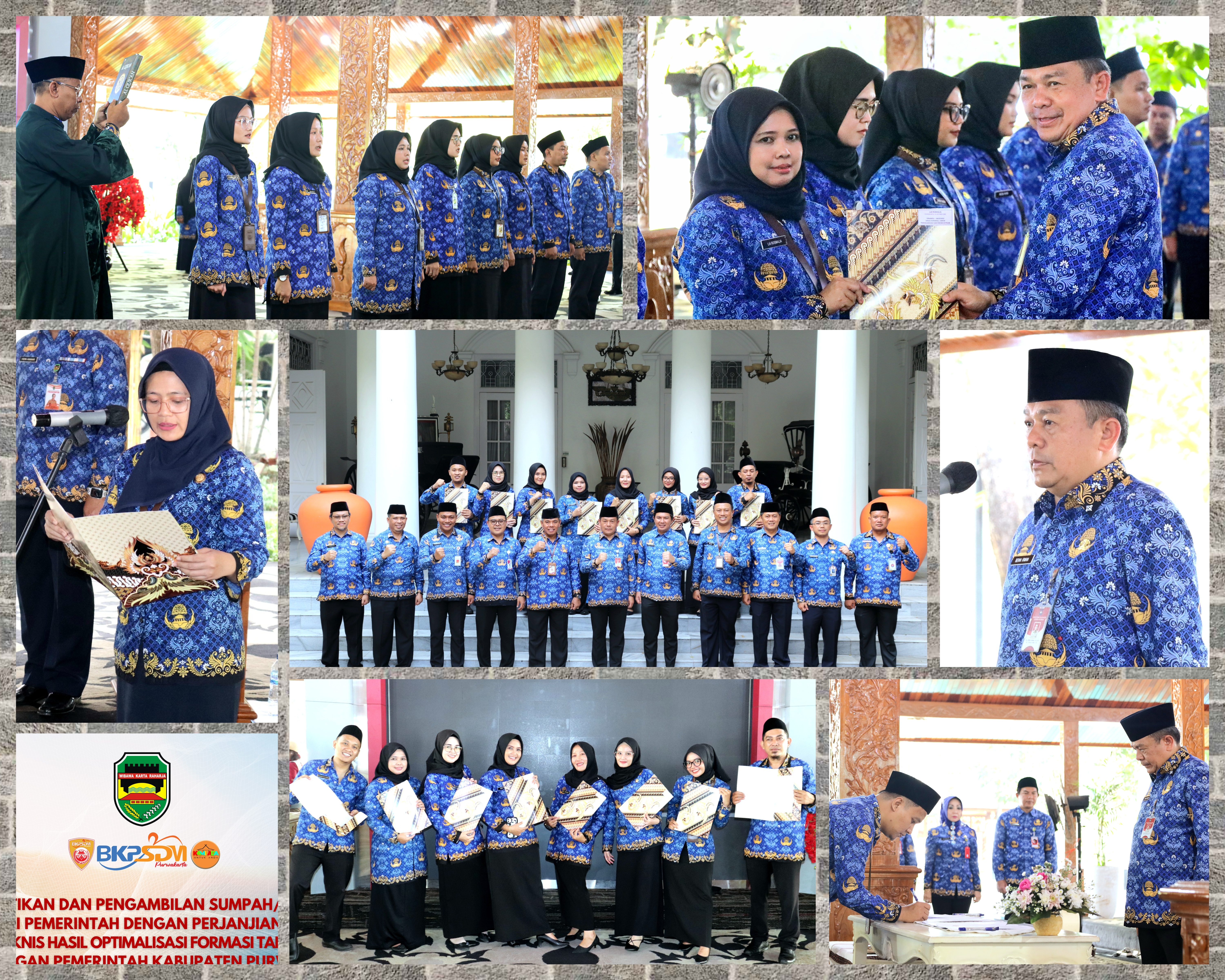 Pelantikan P P P K Tenaga Teknis Hasil Optimalisasi Formasi Tahun 2022 Oleh Pj Bupati Purwakarta