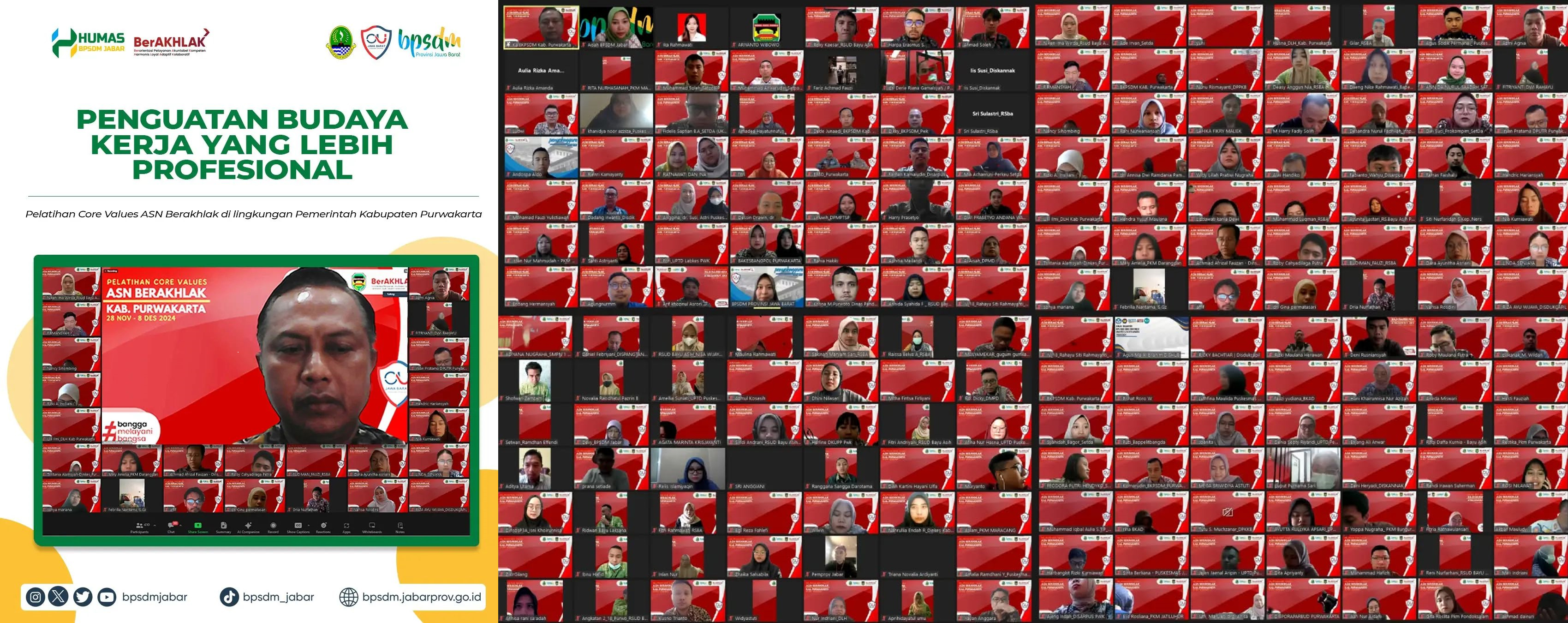 Pelatihan Penguatan Budaya Kerja Yang Lebih Profesional