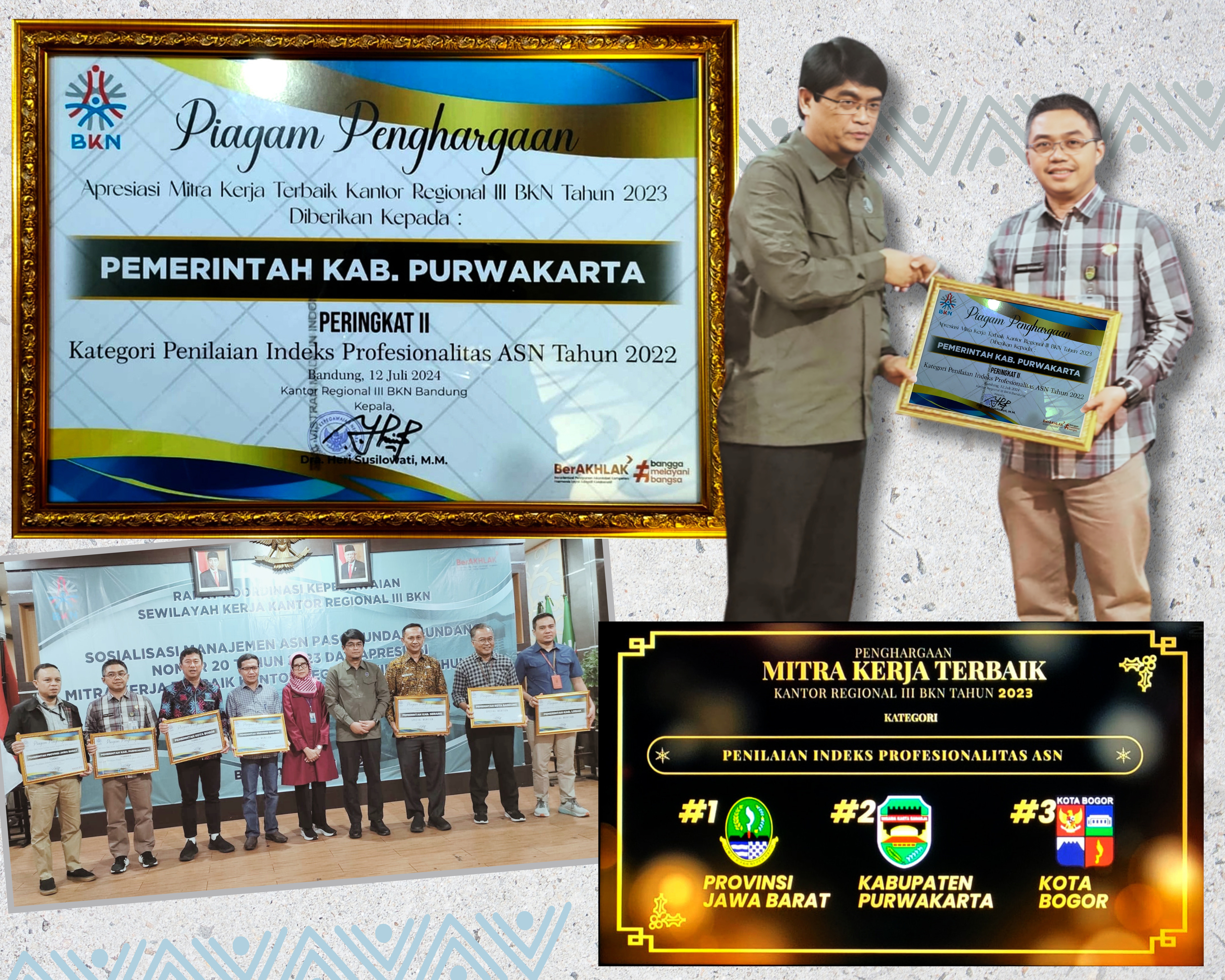 Penghargaan I P  A S N  Untuk Kabupaten Purwakarta