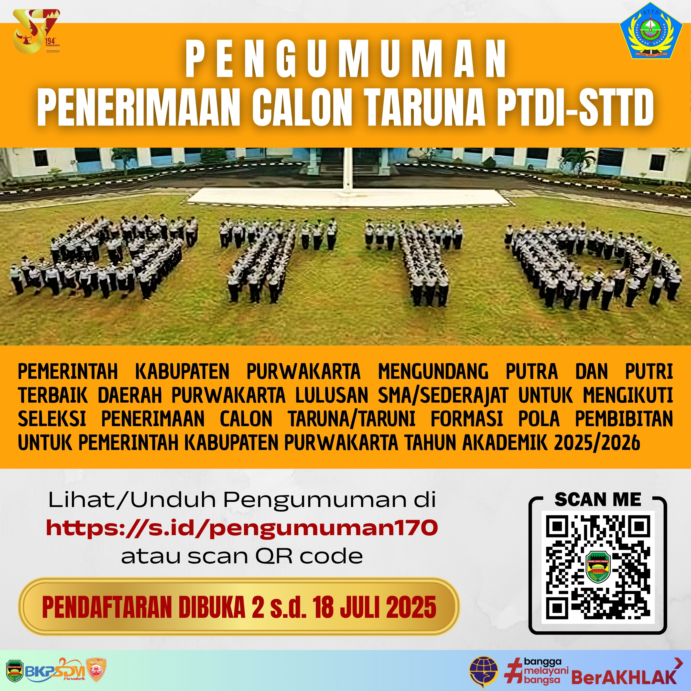 Penerimaan Calon Taruna Polbit P T D I - S T T D Tahun Akademik 2025/2026