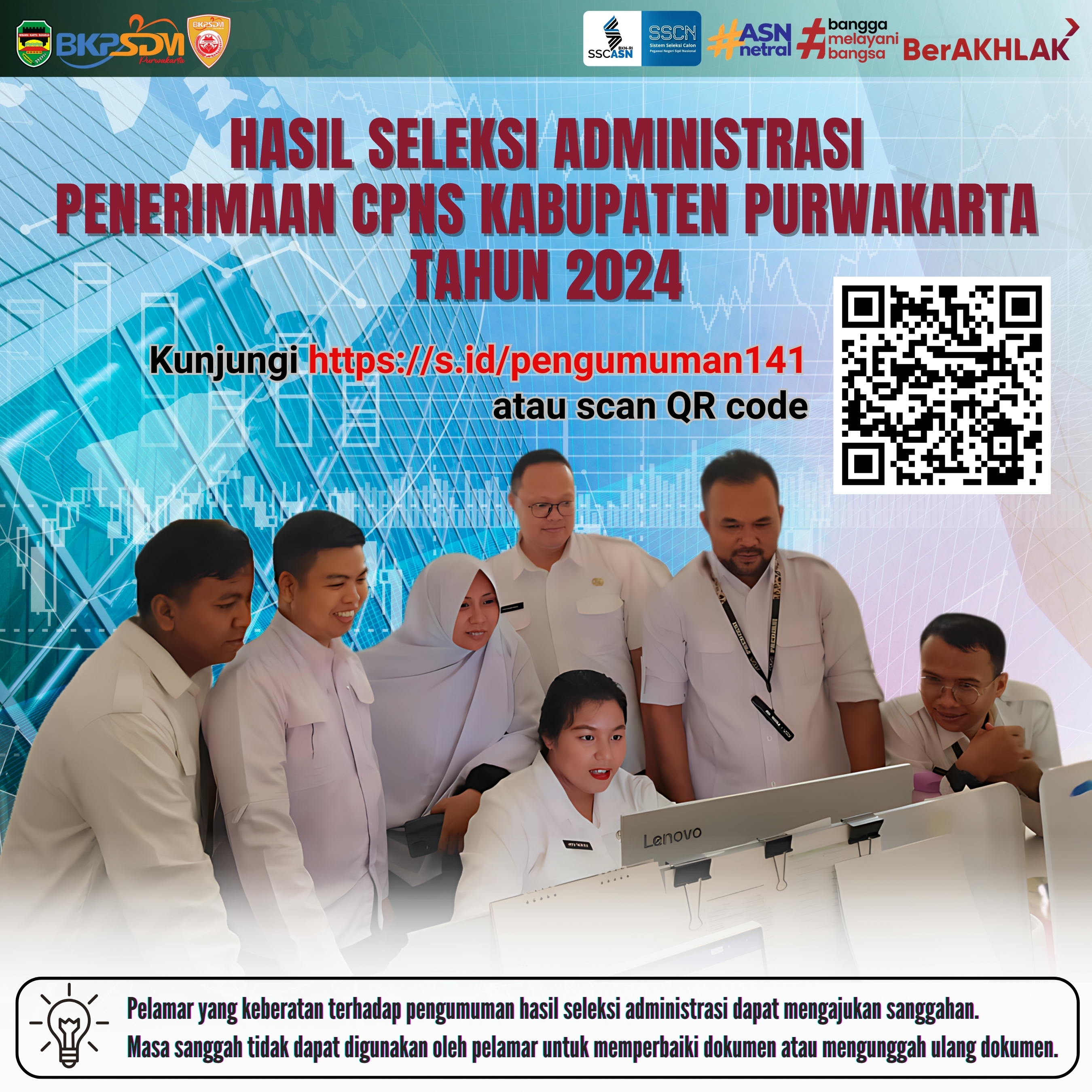 Hasil Seleksi Administrasi Penerimaan C P N S Purwakarta Tahun 2024