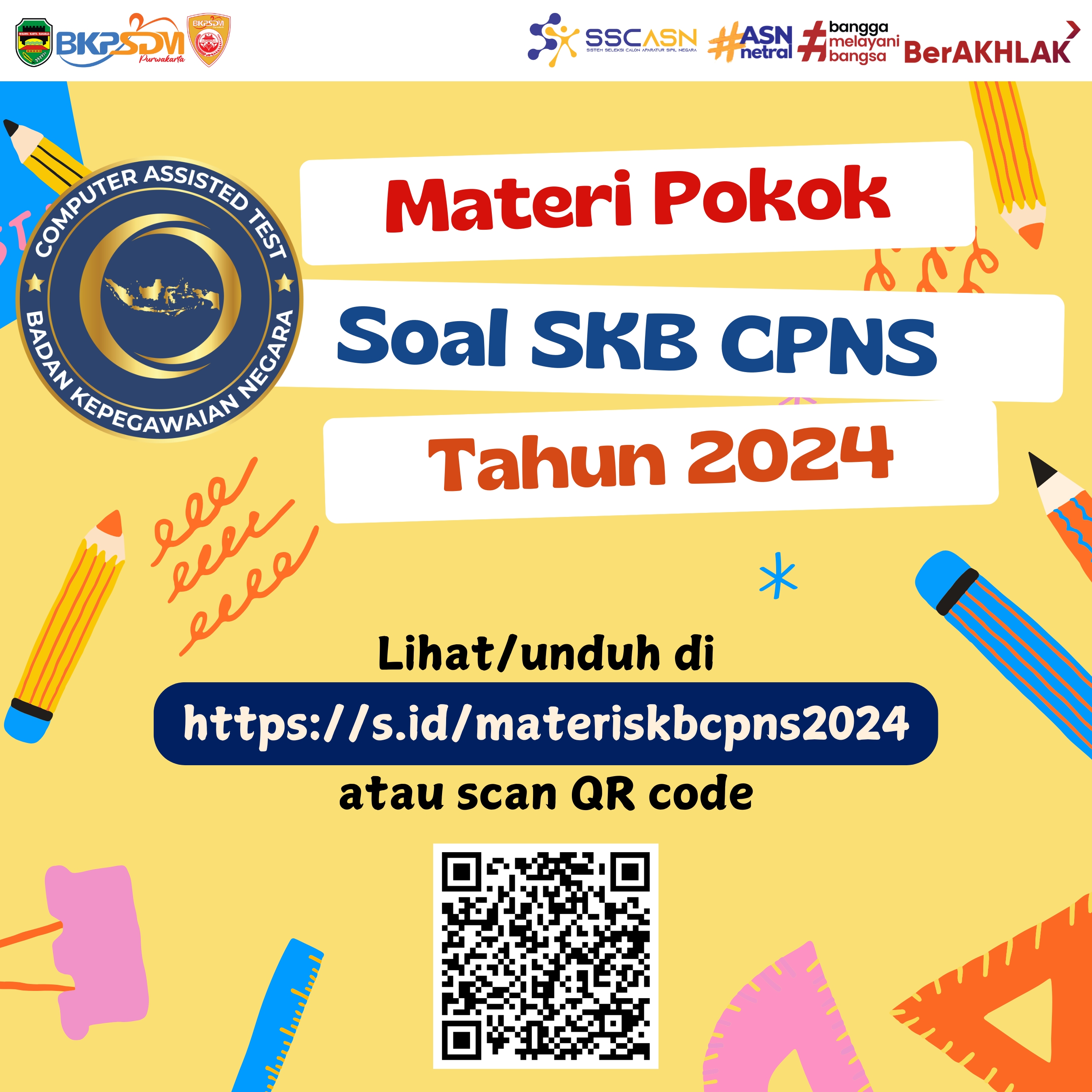 Materi Pokok Soal Seleksi Kompetensi Bidang C P N S Tahun 2024
