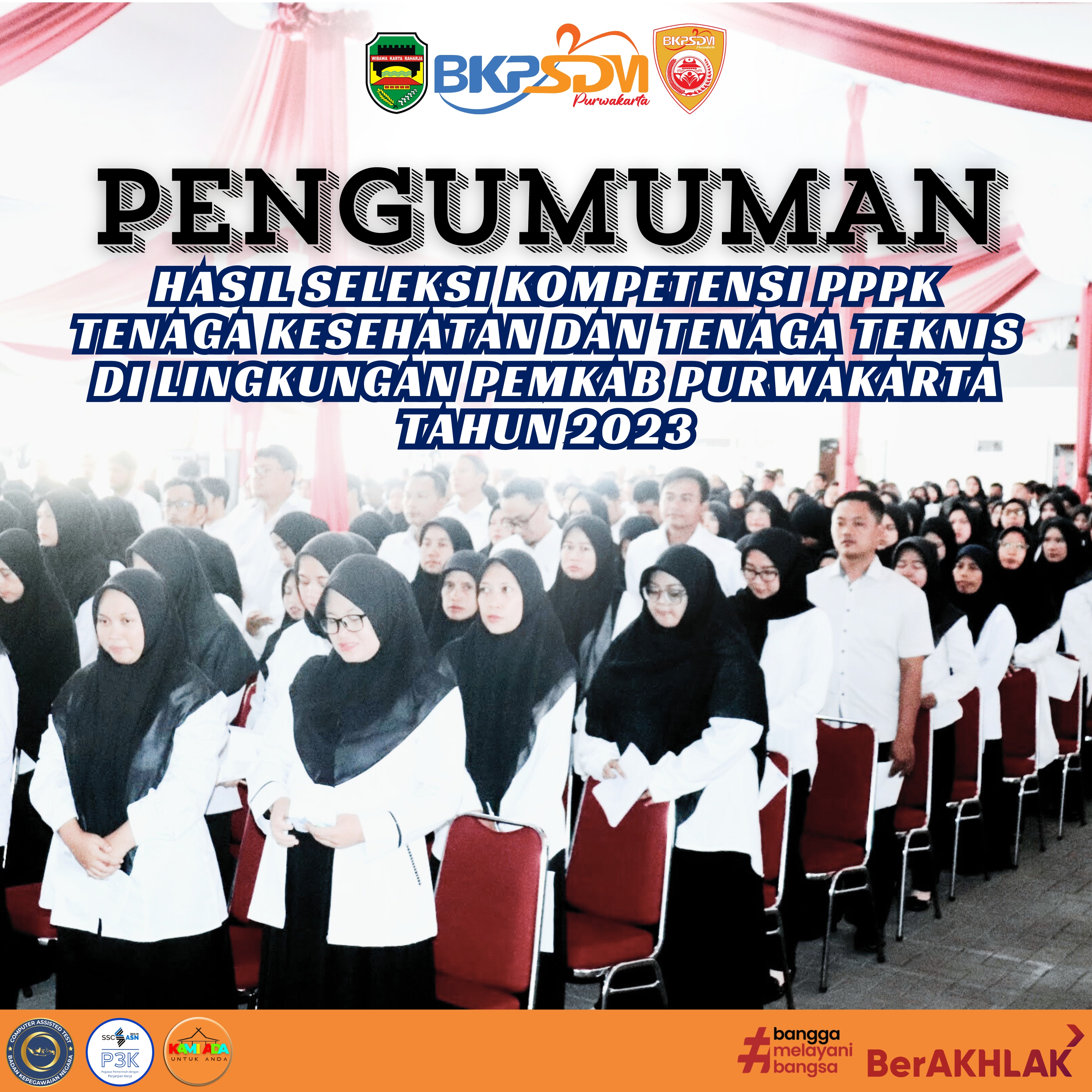 Pengumuman Hasil Seleksi Kompetensi P P P K Tenaga Kesehatan & Tenaga Teknis Tahun 2023
