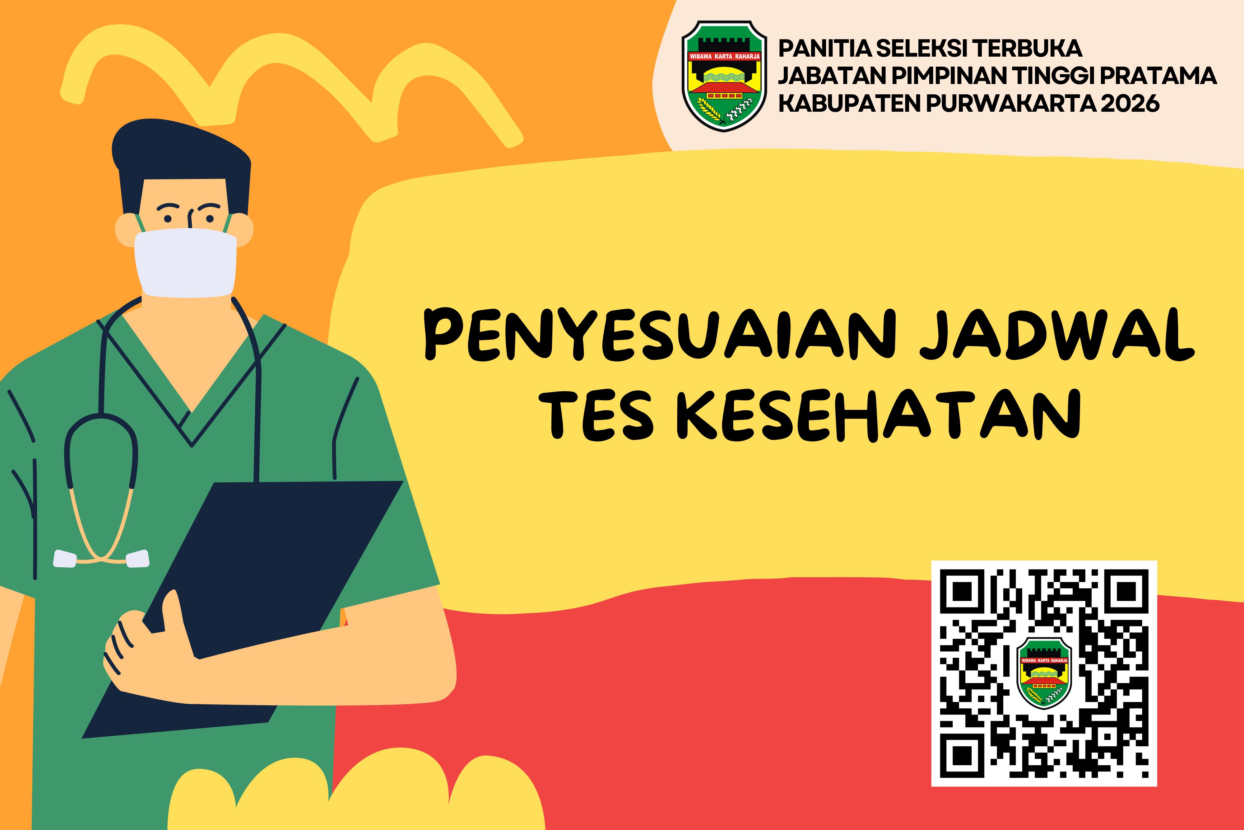 Penyesuaian Jadwal Tes Kesehatan Seleksi Terbuka Jabatan Pimpinan Tinggi Pratama